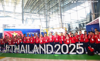 Đoàn thể thao Việt Nam chính thức đặt chân đến Thái Lan, sẵn sàng cho SEA Games 33