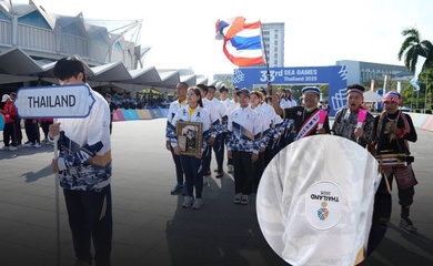 Áo tuyển Thái Lan gây sốc vì… logo SEA Games gắn ngược