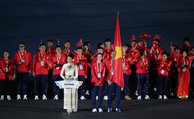 Những hình ảnh của đoàn thể thao Việt Nam tại lễ khai mạc SEA Games 33