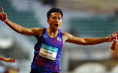 Công bố "kết quả giật mình" của Puripol Boonson ở phần thi chạy 100m nam SEA Games 33