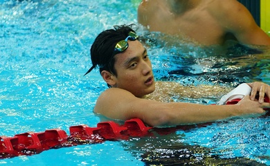 Kình ngư 17 tuổi Trần Văn Nguyễn Quốc suýt gây sốc ở nội dung bơi 200m tự do