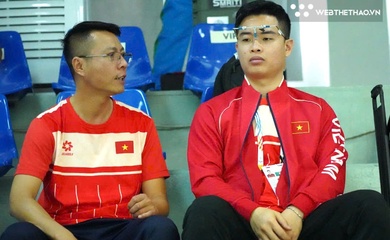 HLV Trần Quốc Cường bất ngờ khi xạ thủ Phạm Quang Huy sớm dừng bước tại SEA Games 33