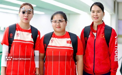 Trịnh Thu Vinh cùng đồng đội "bắn thủng" kỷ lục 10m súng hơi ngắn SEA Games