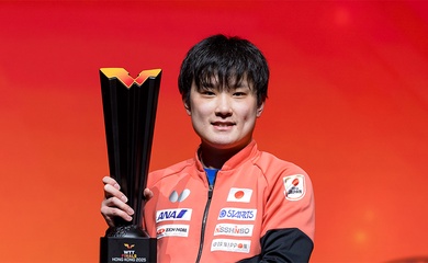 Harimoto hiện thực hóa giấc mơ vô địch WTT Finals 2025 sau màn chung kết nghẹt thở
