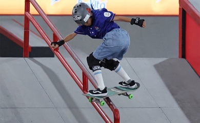 Thần đồng trượt ván 10 tuổi trở thành VĐV Thái Lan trẻ nhất giành HCV SEA Games