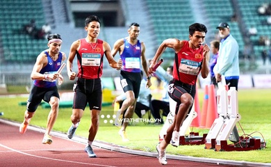 Phá cả kỷ lục quốc gia lẫn SEA Games 4x400m nam, Điền kinh Việt Nam suýt lật đổ Thái Lan trên Thái Lan
