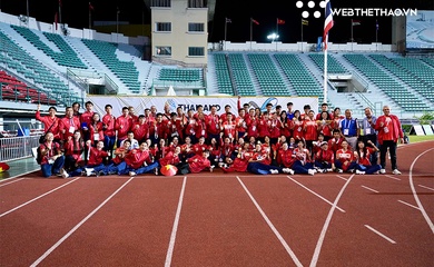 Liên đoàn thưởng 1 tỷ đồng cho đội tuyển điền kinh Việt Nam tại SEA Games 33