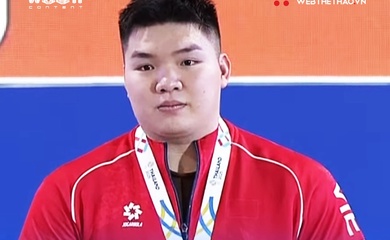 Cử tạ Việt Nam giành tấm HCV SEA Games 33 đầu tiên