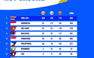 Thể thao Việt Nam khép lại SEA Games 33 với 87 HCV và hạng 3 chung cuộc