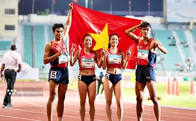 Đội tuyển điền kinh Việt Nam nhận "mưa tiền thưởng" chiều nay