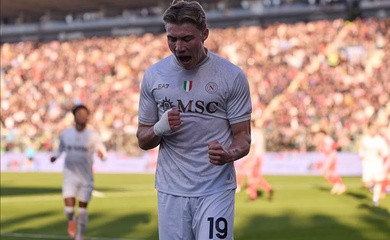 Hojlund ghi bàn cho Napoli sau 12 trận nhiều hơn cả mùa giải khoác áo MU