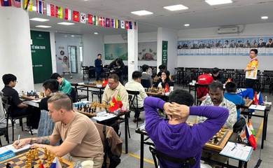 Kỳ thủ từ 9 quốc gia tranh tài ở giải cờ vua Đại Kiện tướng – Kiện tướng quốc tế Hà Nội 2026