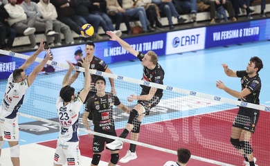 Piacenza và Trento giành chiến thắng ở lượt trận mở màn vòng 14 SuperLega Italia