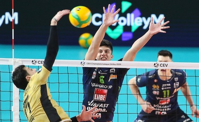 Lube bước vào trận Champions League tại Bỉ mà không có Alex Nikolov