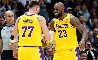 LeBron James và Luka Doncic cùng ghi 30 điểm, Lakers thắng thuyết phục Pelicans