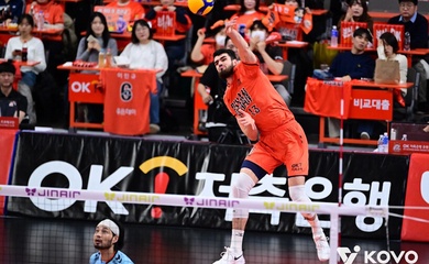 OK Savings Bank áp đảo Hyundai Capital, khẳng định “đối thủ kỵ giơ” tại V-League nam