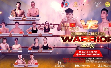 Kiều Duy Quân tranh đai vô địch với tay đấm Trung Quốc tại Grand SF: Warrior EP05
