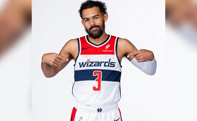 Diện mạo mới của Trae Young: Khoác áo số 3 tại Wizards nhưng chưa thể ra sân vì chấn thương?