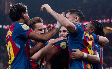 Barcelona nhận được bao nhiêu tiền thưởng sau khi đoạt Siêu cúp Tây Ban Nha?