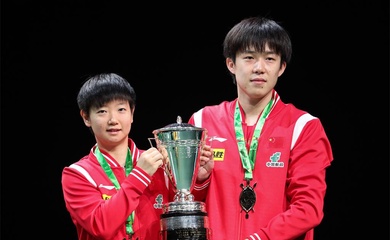 Bộ đôi bóng bàn số 1 thế giới Wang Chuqin – Sun Yingsha tái xuất Singapore Smash 2026