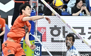 Park Chang-seong lập kỷ lục chắn bóng, OK Savings Bank thắng nghẹt thở Samsung FMI