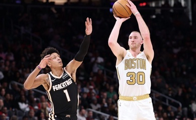 Kỷ lục NBA độc nhất vô nhị: Sam Hauser ghi 30 điểm chỉ bằng ném 3