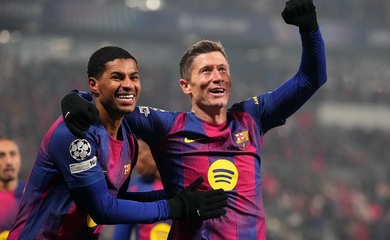 Lewandowski tạo dấu mốc trong ngày Barcelona hạ gục đội bóng không thi đấu suốt 2 tháng