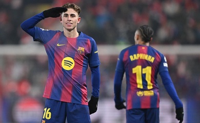 Fermin Lopez bất ngờ trở thành chân sút số 1 của Barcelona ở Champions League