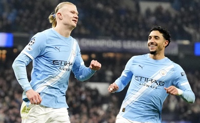 Haaland chấm dứt cơn khát bàn thắng, giúp Man City tránh khỏi vòng play-off Champions League