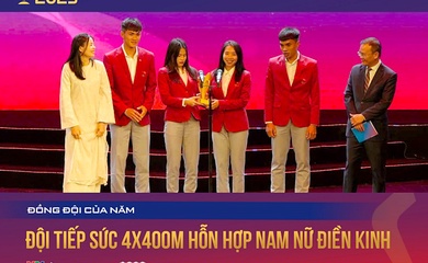 Đội hình chạy tiếp sức 4x400m hỗn hợp nam nữ lên ngôi ở Cúp Chiến thắng 2025 sau "màn trả nợ ngọt ngào"