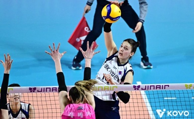 IBK áp đảo Heungkuk Life để vươn lên vị trí thứ ba; đội đầu bảng Hyundai Capital thua sốc