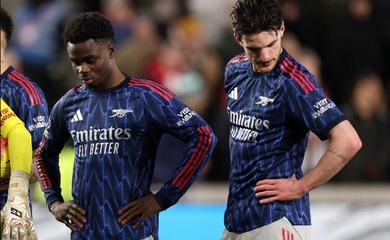 Bảng xếp hạng Ngoại hạng Anh sau khi Arsenal bị cầm hoà