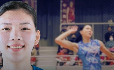 Bích Thuỷ liên tục block đối thủ nhưng chưa đủ tạo nên bất ngờ