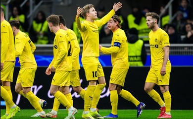Giá trị đội hình Inter và Bodo Glimt chênh lệch lớn thứ 6 trong lịch sử Champions League