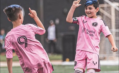 Con trai Messi gây sốt mạng xã hội với bàn thắng ngoạn mục