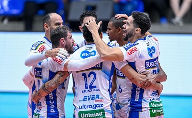 Vôlei Renata lội ngược dòng hạ Sada Cruzeiro, lần đầu vô địch Nam Mỹ