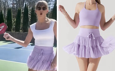 Váy pickleball 60 USD của Taylor Swift gây “sốt” mạng xã hội