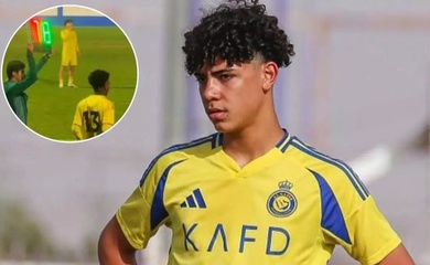 Con trai Ronaldo gây xôn xao ở Saudi Arabia: Nhận thẻ phạt sau khi thay người