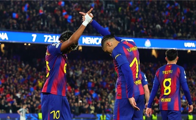 Barcelona vùi dập Newcastle bằng cơn mưa bàn thắng và lọt vào tứ kết Champions League
