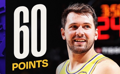 Luka Doncic ghi hơn 40 điểm/trận trong 2 tuần qua, trở lại cuộc đua MVP của NBA 2025-26