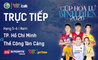 Link trực tiếp cúp bóng chuyền Hoa Lư hôm nay: Thể Công Tân Cảng vs Tp.Hồ Chí Minh