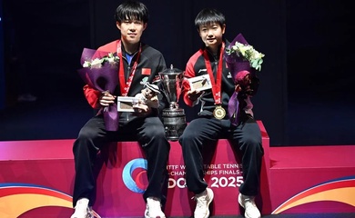 Wang Chuqin – Sun Yingsha dẫn đầu danh sách tuyển bóng bànTrung Quốc dự World Cup Macau 2026