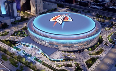 Kỷ nguyên mới của ĐKVĐ NBA Oklahoma City Thunder gắn liền với siêu sân vận động Continental Coliseum