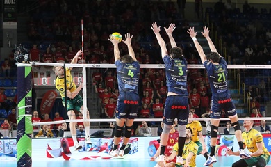 Zawiercie áp đảo Civitanova, chiếm ưu thế lớn tại tứ kết CEV Champions League