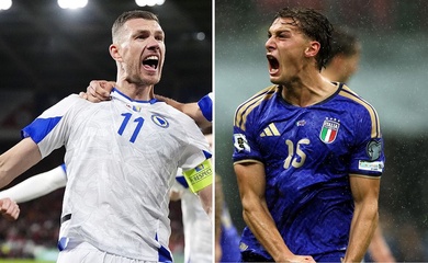 Dzeko-Pio: Thử thách thế hệ sẽ quyết định ai giành vé dự World Cup giữa Ý và Bosnia