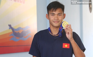 “Vua ếch” Phạm Thanh Bảo quá mạnh: Phá kỷ lục QG, bỏ xa đối thủ ở 50m ếch