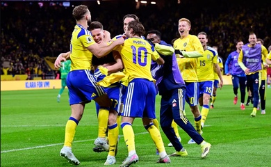 Thụy Điển giành vé dự World Cup 2026 với 2 điểm, còn Ý bị loại với 18 điểm