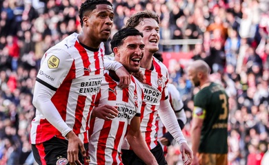 Ngay đầu tháng 4, PSV đã vô địch Hà Lan sớm nhất lịch sử