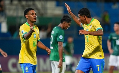 Kết quả giải U17 Nam Mỹ: Brazil mở màn bằng chiến thắng 5 sao
