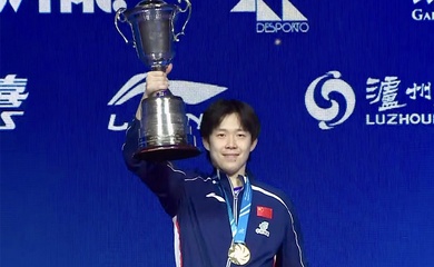 Kịch tính 7 set: Wang Chuqin đánh bại Sora Matsushima, đăng quang World Cup bóng bàn